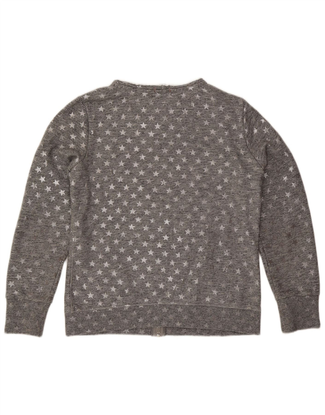 Superdry Womens Abstract Pattern Tracksuit Top Jacket UK 16 Large Grey