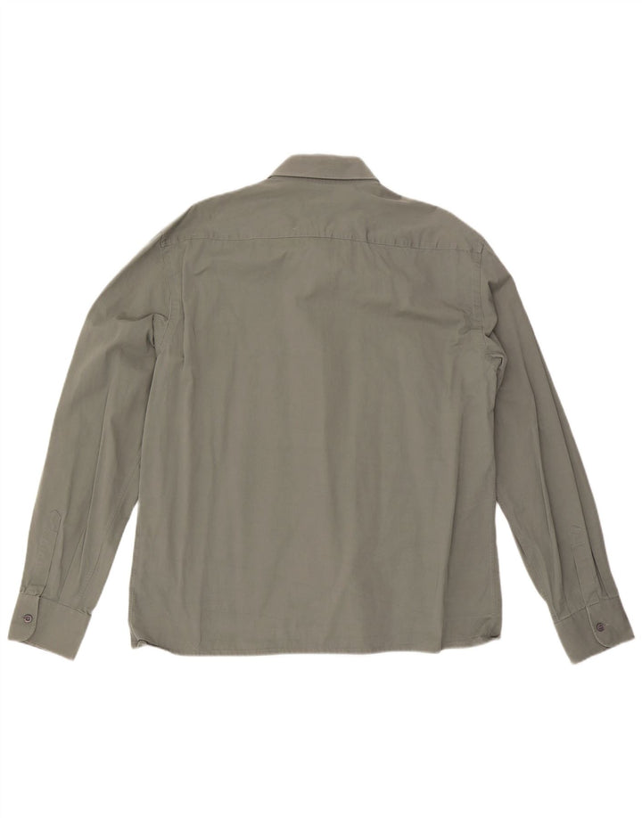 Prada Mens Shirt XL Khaki Cotton