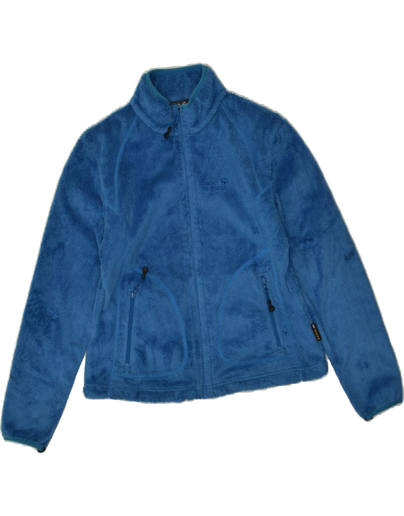JACK WOLFSKIN Womens Fleece Jacket UK 10 Small Blue Polyester | Vintage Jack Wolfskin | Thrift | Second-Hand Jack Wolfskin | Used Clothing | Messina Hembry 