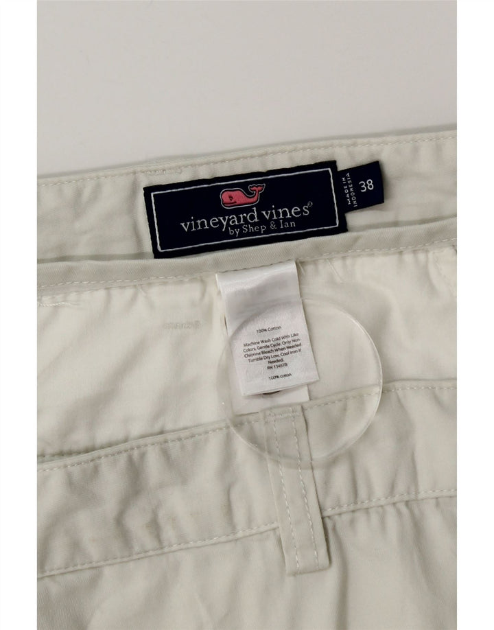 VINEYARD VINES Mens Chino Shorts W38 XL White Cotton