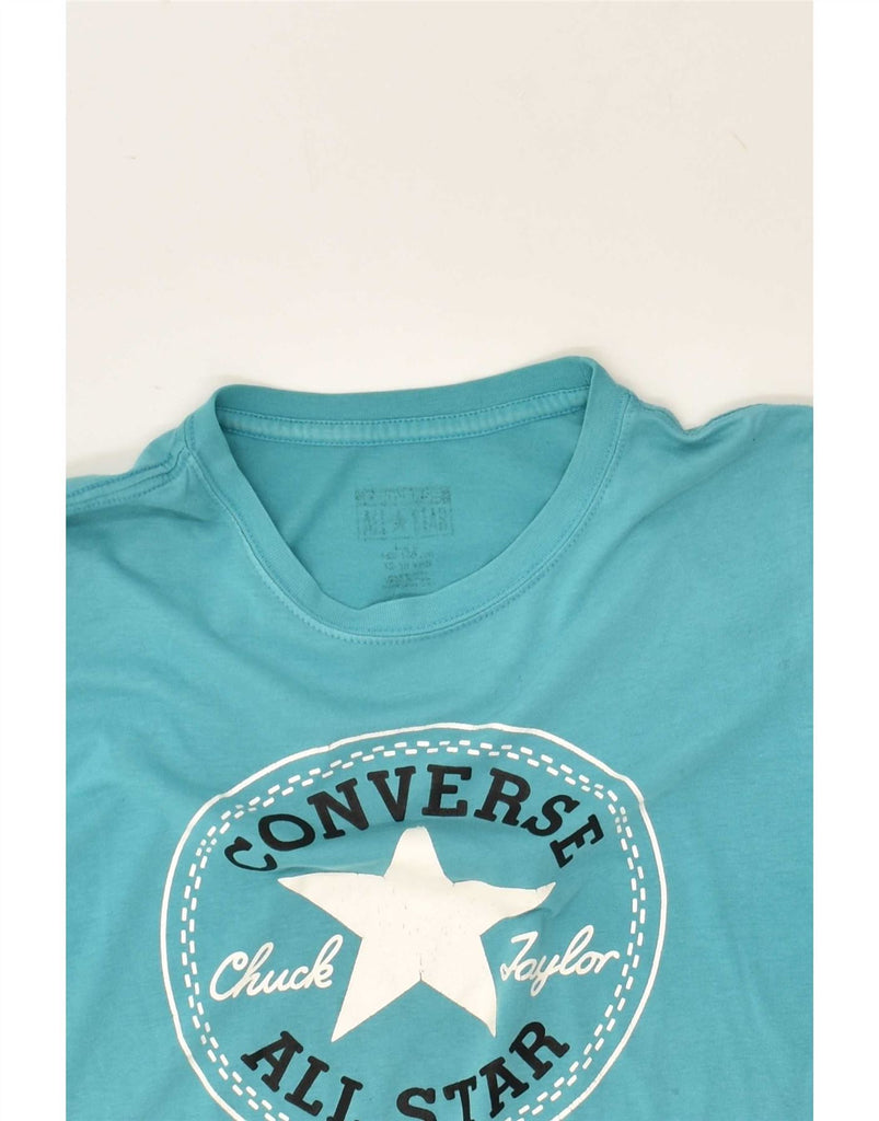 CONVERSE Mens Graphic T-Shirt Top Small Blue Vintage Converse and Second-Hand Converse from Messina Hembry 