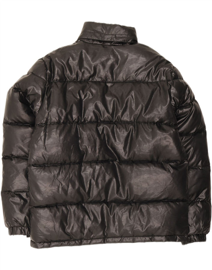 Lotto Mens Hooded Padded Jacket UK 46 3XL Black Polyester