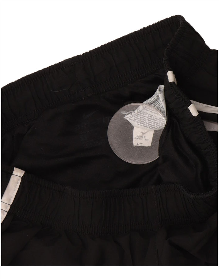 NIKE Womens Sport Shorts UK 8 Small Black Polyester