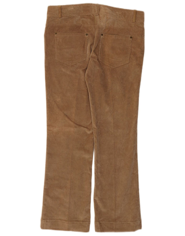 Zara Womens Straight Corduroy Trousers EU 40 Medium W30 L29 Brown Cotton