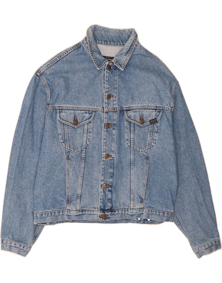 BENETTON Mens Denim Jacket IT 50 Large Blue Cotton Vintage Benetton and Second-Hand Benetton from Messina Hembry 
