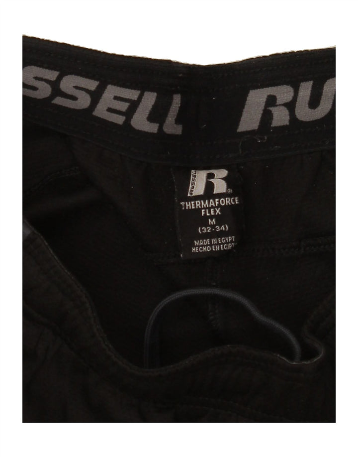 RUSSELL ATHLETIC Mens Tracksuit Trousers Medium Black Colourblock Vintage Russell Athletic and Second-Hand Russell Athletic from Messina Hembry 