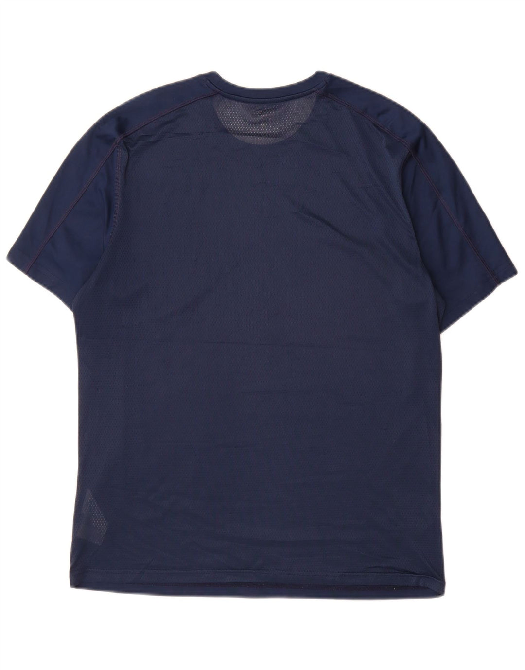 Reebok Mens Speedwick T-Shirt Top Medium Navy Blue Polyester