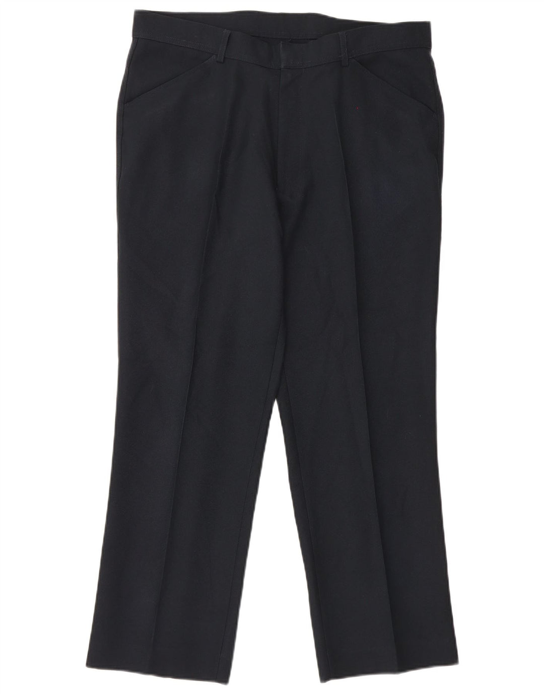 Farah Mens Straight Casual Trousers W38 L29 Black Polyester