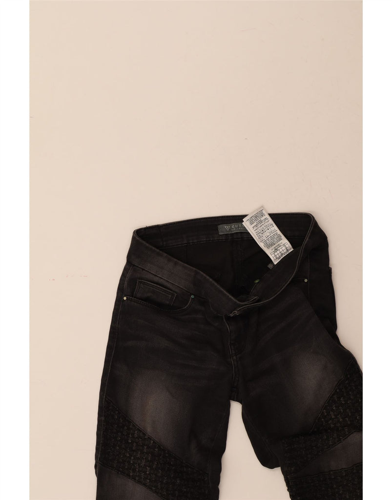 GUESS Womens Skinny Jeans W27 L31 Black Cotton Vintage Guess and Second-Hand Guess from Messina Hembry 