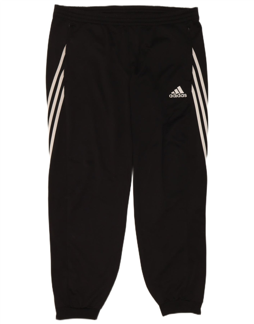 Adidas Mens Tracksuit Trousers Joggers XL Black Polyester