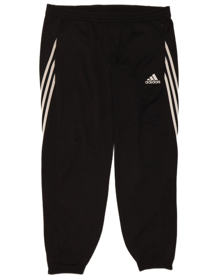 Adidas Mens Tracksuit Trousers Joggers XL Black Polyester