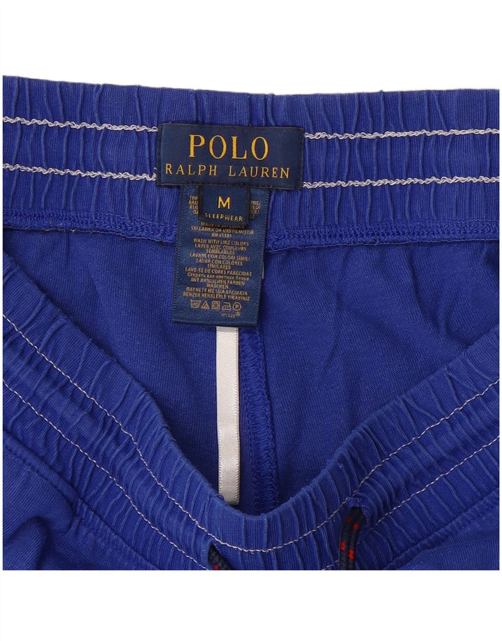 POLO RALPH LAUREN Mens Graphic Sport Shorts Medium  Blue Cotton