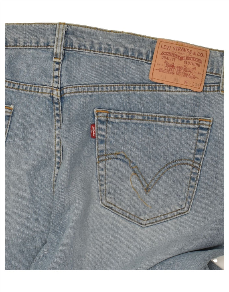 LEVI'S Mens 751 Standard Fit Straight Jeans W42 L34 Blue Cotton | Vintage Levi's | Thrift | Second-Hand Levi's | Used Clothing | Messina Hembry 