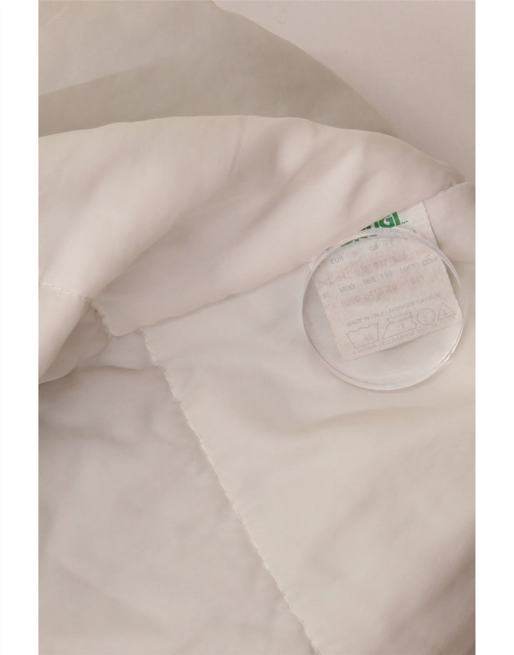 BRUGI Mens Loose Fit Windbreaker Jacket UK 32 2XS Off White Flecked