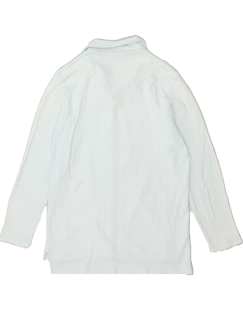 ASICS Womens Graphic Tracksuit Top Jacket UK 14 Large Blue Cotton | Vintage Asics | Thrift | Second-Hand Asics | Used Clothing | Messina Hembry 