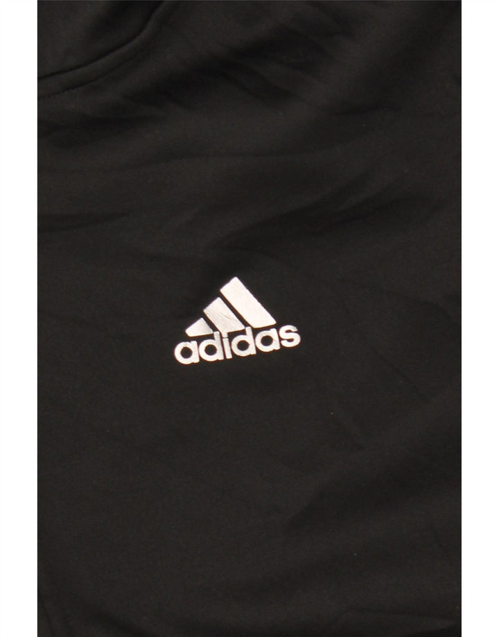 Adidas Mens Climalite Zip Hoodie Sweater Medium Black Colourblock