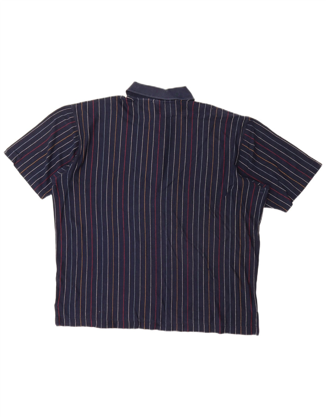 Paul & Shark Mens Polo Shirt Large Navy Blue Striped