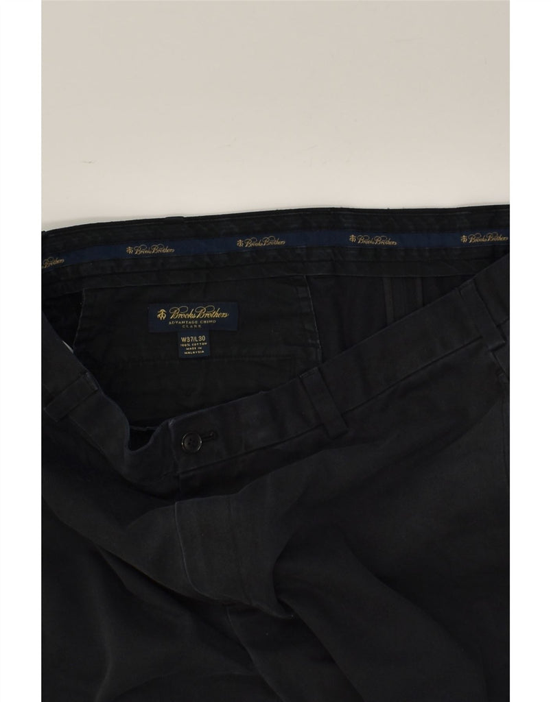 BROOKS BROTHERS Mens Tapered Chino Trousers W37 L30  Black Cotton | Vintage Brooks Brothers | Thrift | Second-Hand Brooks Brothers | Used Clothing | Messina Hembry 