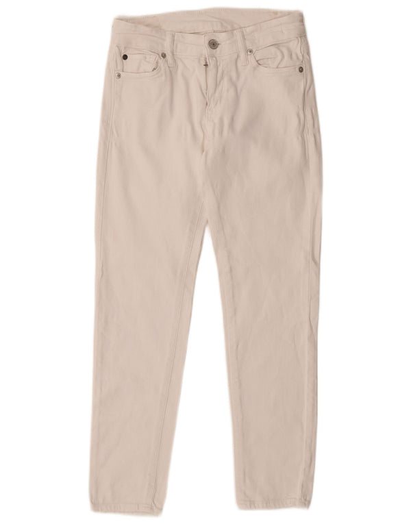 Ralph Lauren Womens Slim Jeans W25 L25 White Cotton