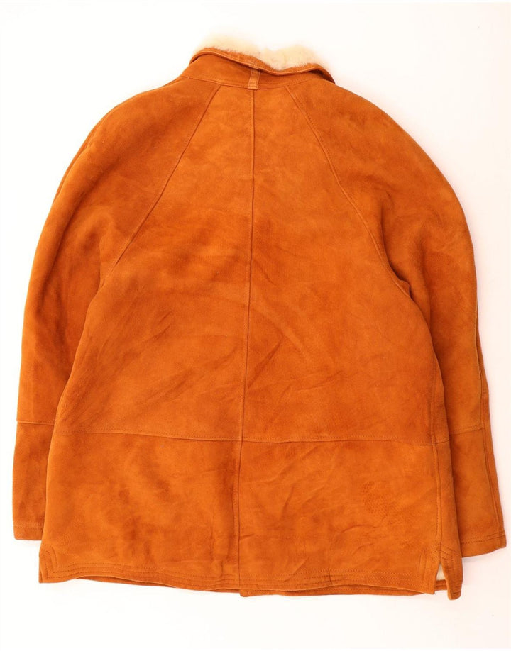 Dibi Mens Shearling Jacket IT 56 3XL Brown Shearling