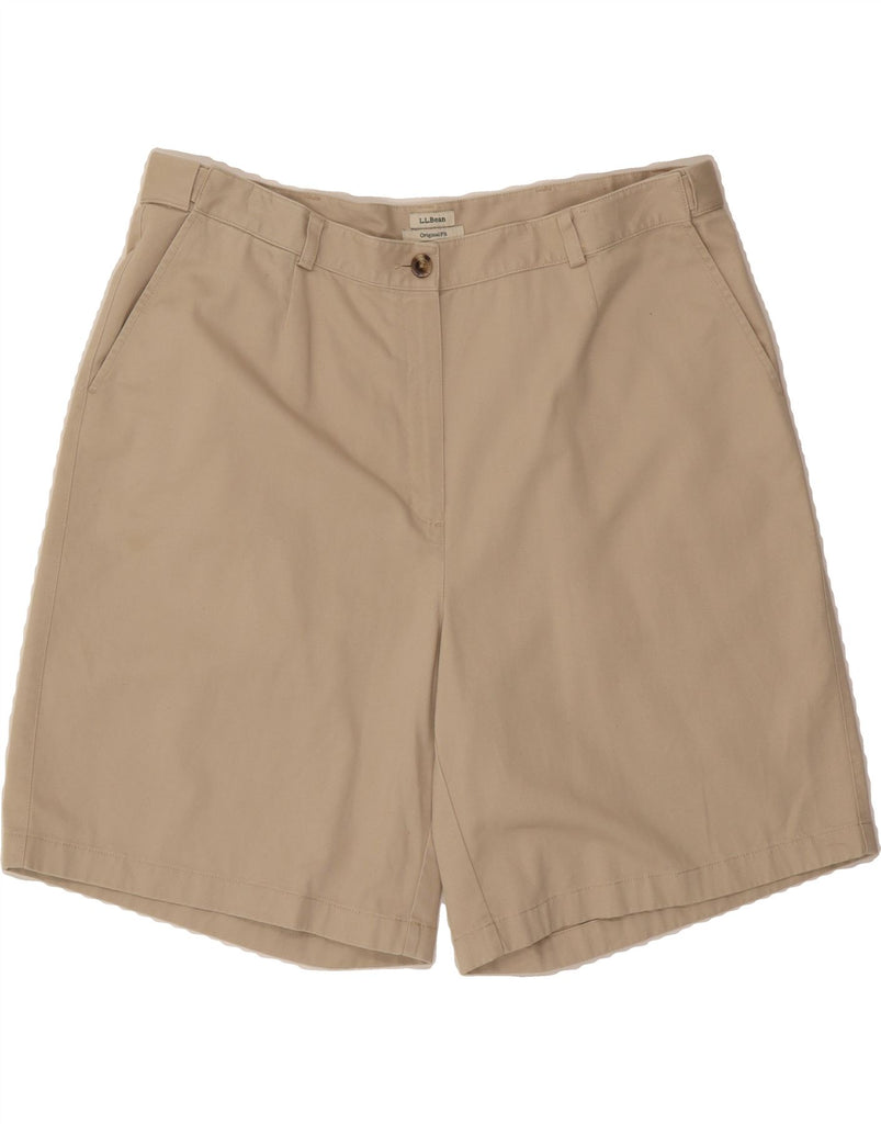 L.L.BEAN Womens Original Fit Chino Shorts US 18 2XL W38  Beige Cotton Vintage L.L.Bean and Second-Hand L.L.Bean from Messina Hembry 