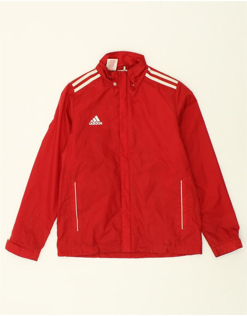 ADIDAS Boys Tracksuit Top Jacket 11-12 Years Red Polyester | Vintage Adidas | Thrift | Second-Hand Adidas | Used Clothing | Messina Hembry 