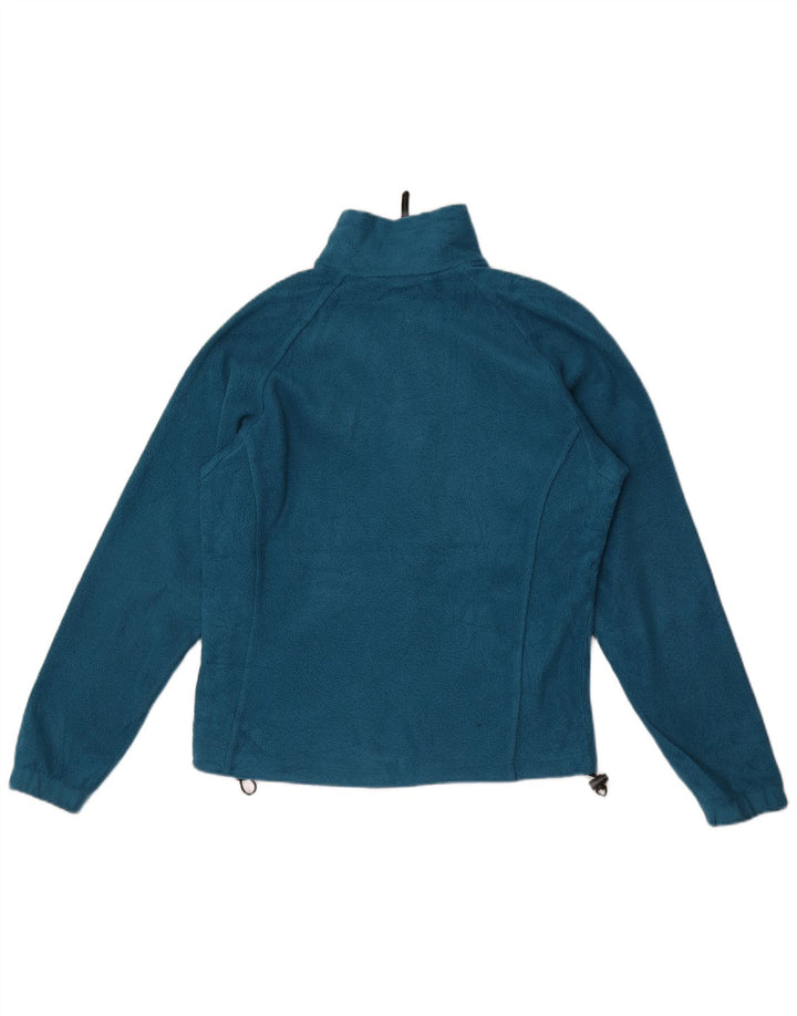 Columbia Womens Fleece Jacket UK 14 Medium Blue Polyester