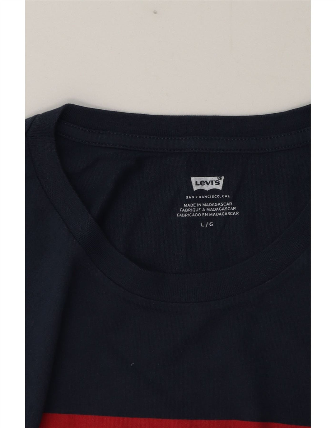 Levi's Mens Graphic T-Shirt Top Large Navy Blue