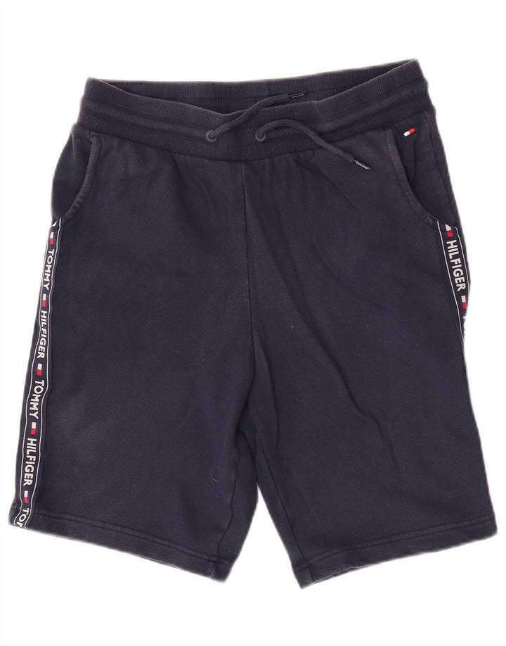 Tommy Hilfiger Mens Graphic Sport Shorts Medium Navy Blue Cotton