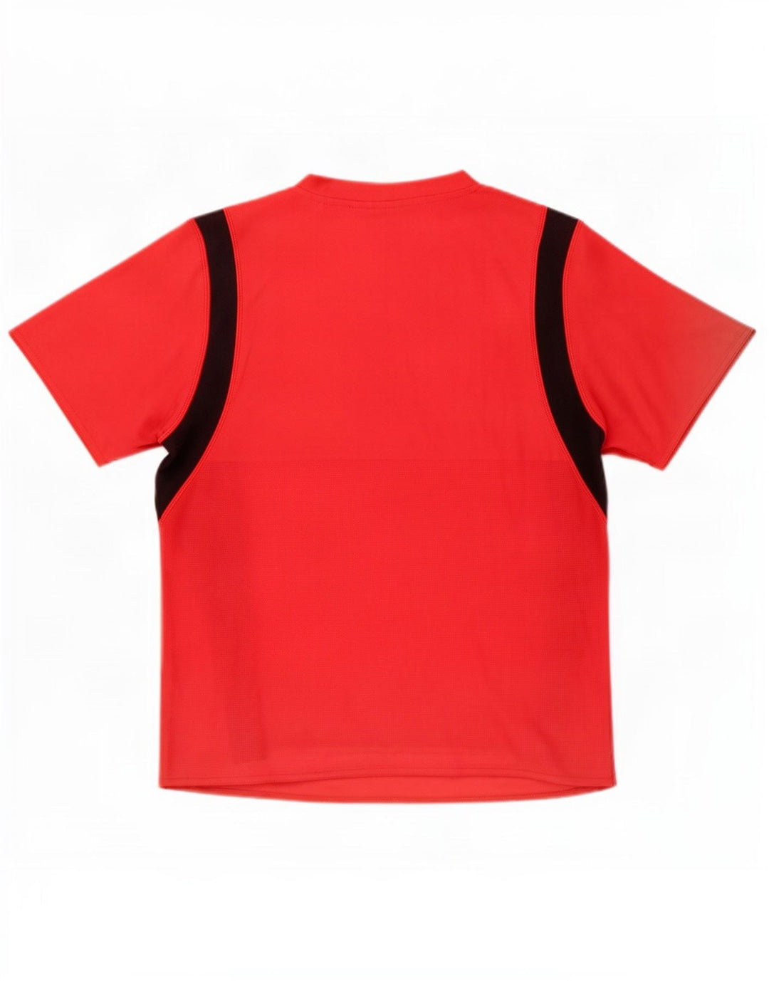 Adidas Mens T-Shirt Top Medium Red Colourblock Polyester