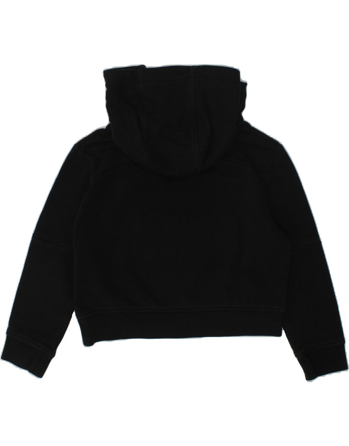ARENA Girls Crop Graphic Hoodie Jumper 5-6 Years Black Cotton | Vintage Arena | Thrift | Second-Hand Arena | Used Clothing | Messina Hembry 