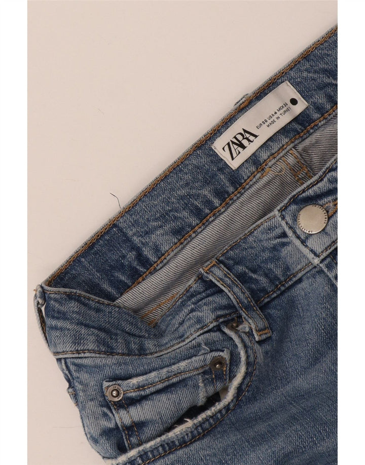 ZARA Womens Straight Jeans EU 36 XS W26 L31 Blue