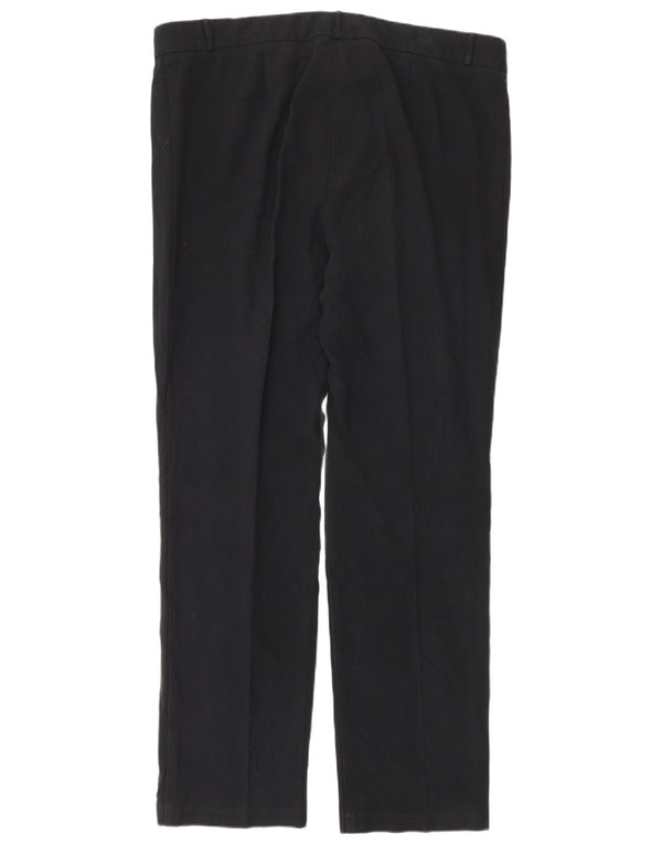 Marks & Spencer Womens Modern Casual Trousers UK 16 Large W34 L30 Black