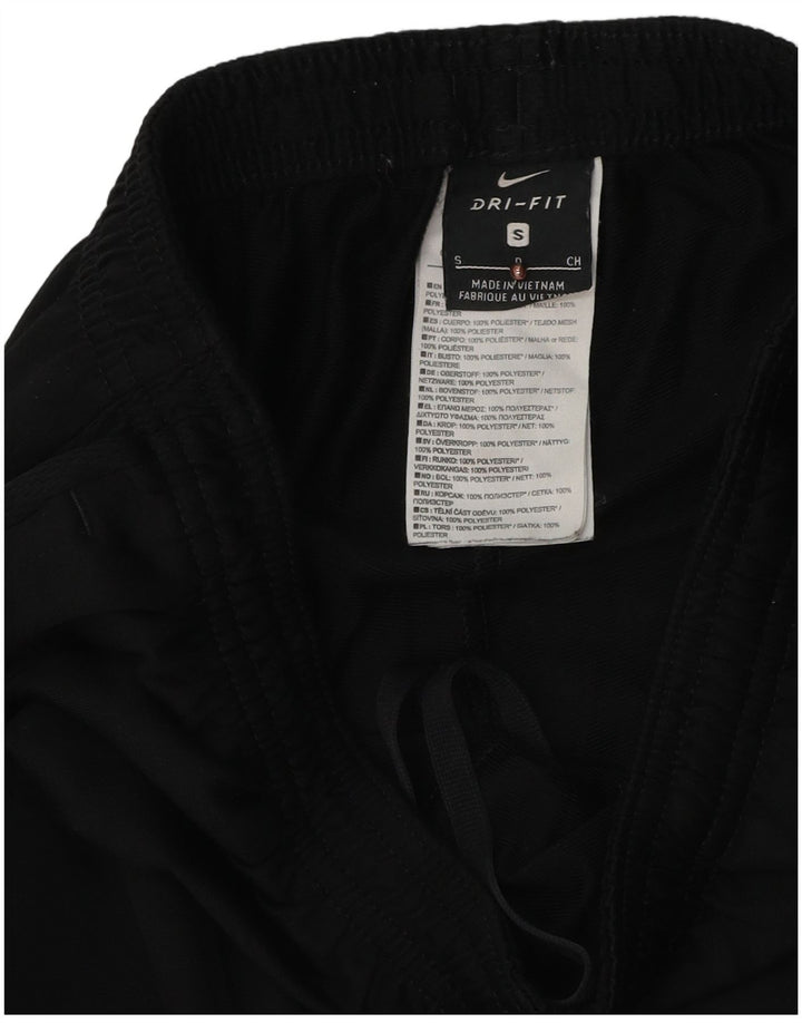 Nike Mens Dri Fit Tracksuit Trousers Small  Black Polyester