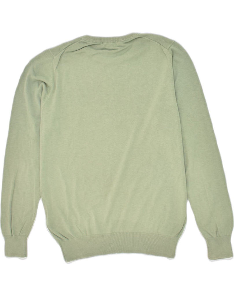 LIU JO Mens Crew Neck Jumper Sweater Medium Green Cotton | Vintage Liu Jo | Thrift | Second-Hand Liu Jo | Used Clothing | Messina Hembry 