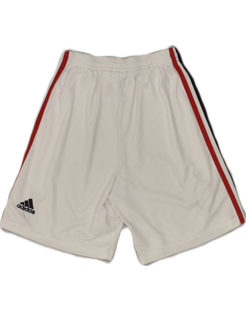 ADIDAS Boys Sport Shorts 11-12 Years White Polyester | Vintage Adidas | Thrift | Second-Hand Adidas | Used Clothing | Messina Hembry 