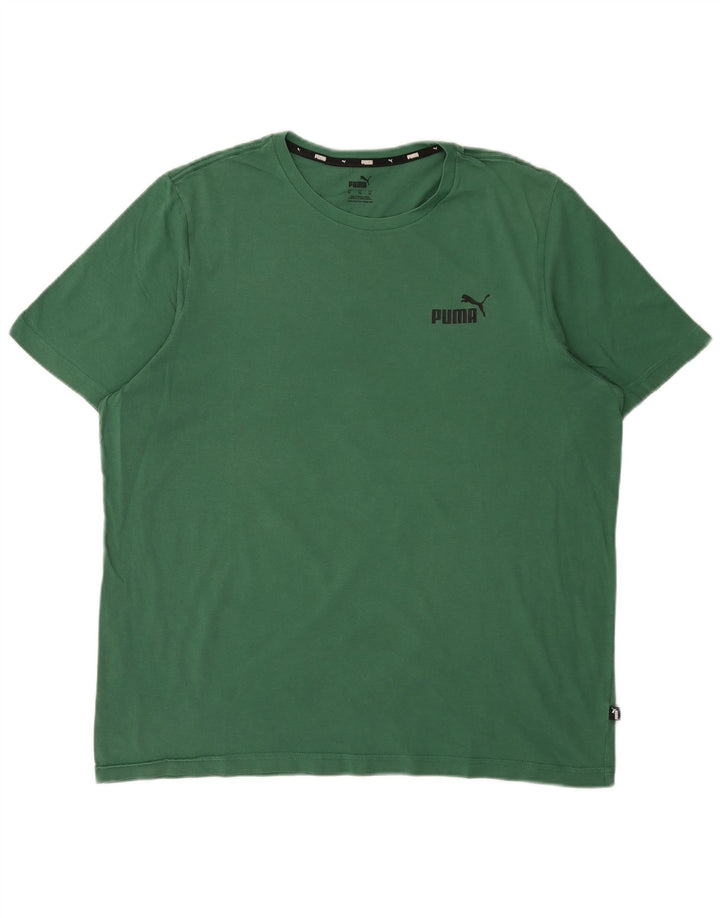 Puma Mens T-Shirt Top XL Green