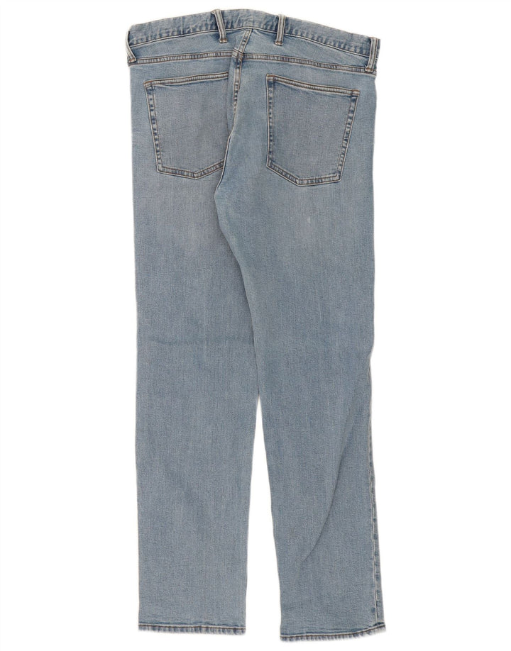 Gap Mens Slim Straight Jeans W36 L32 Blue Cotton