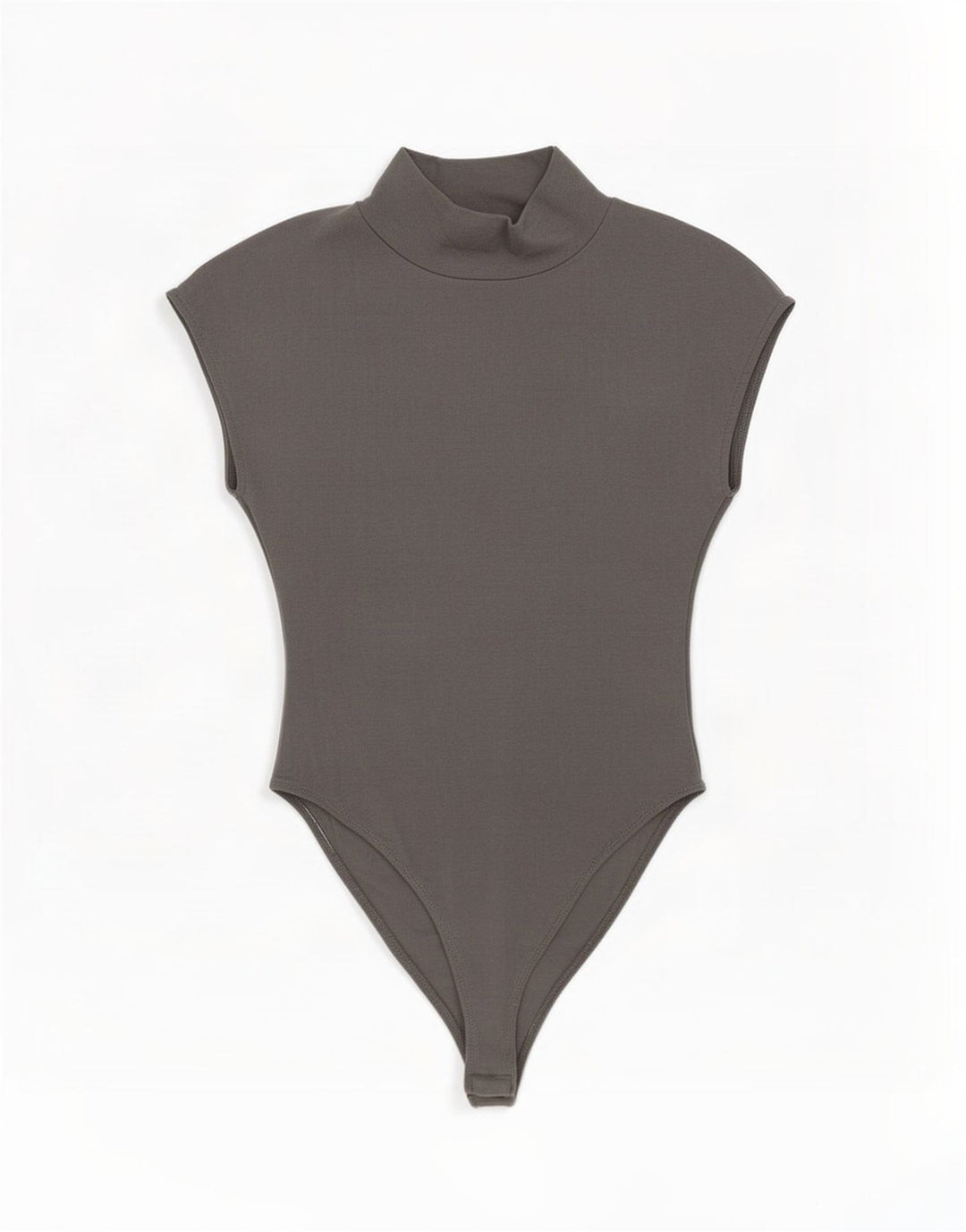 Zara Womens Sleeveless Bodysuit UK 12 Medium Grey Cotton