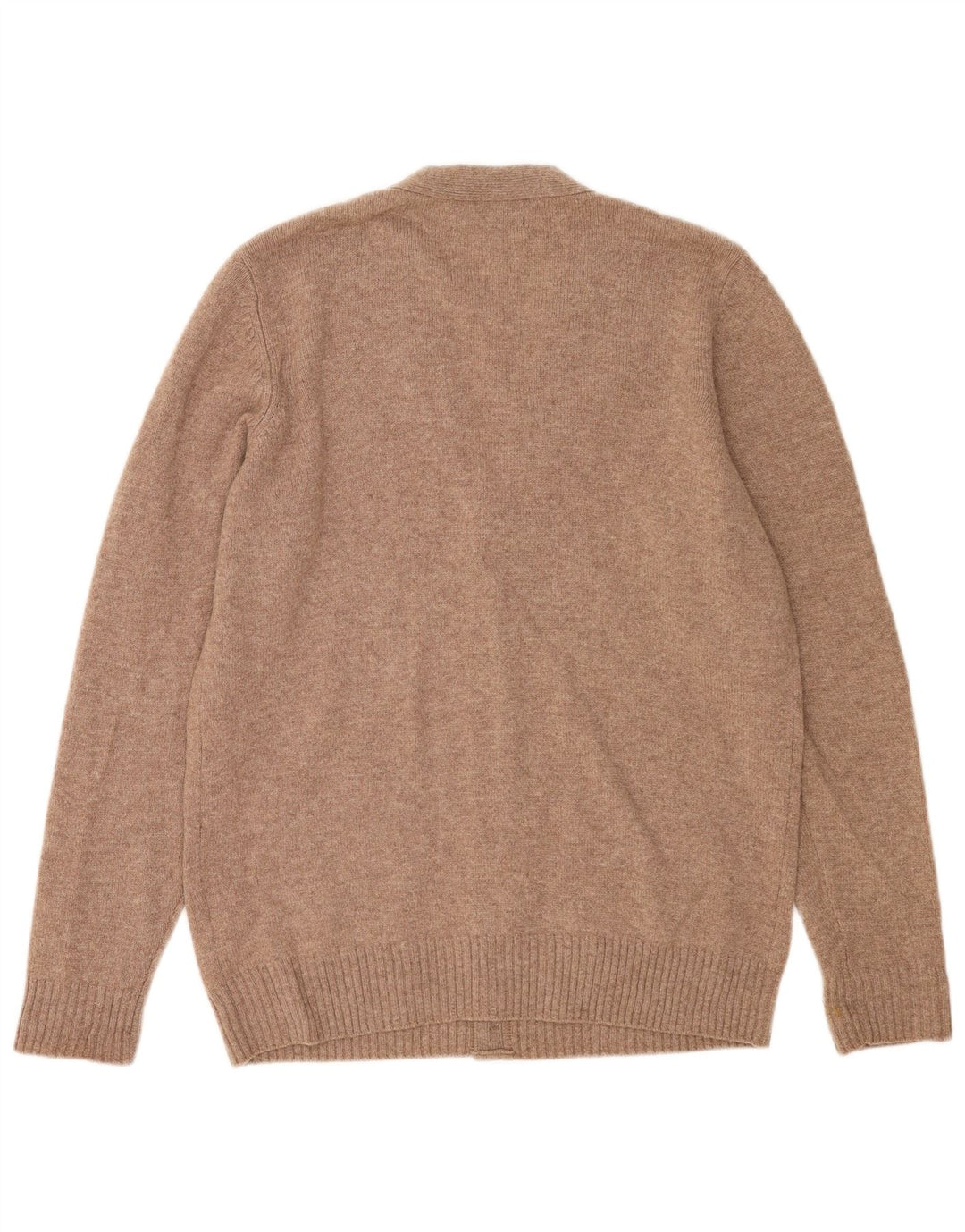 Marks & Spencer Mens Cardigan Sweater Medium Brown Wool