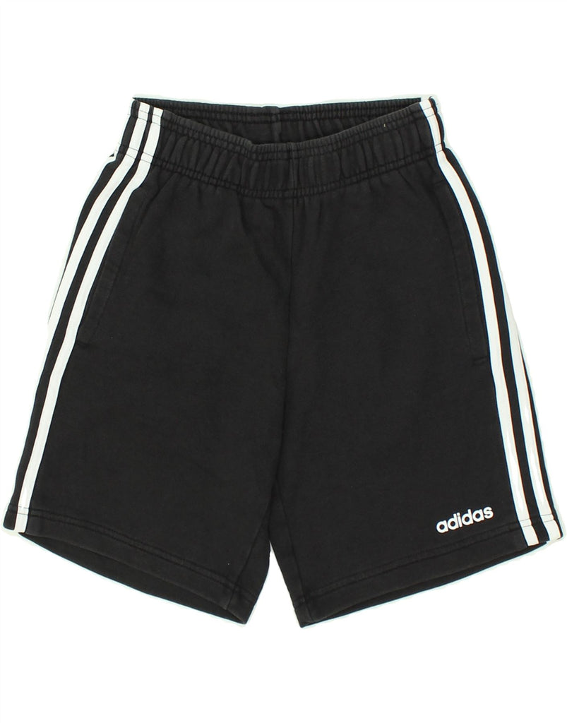 ADIDAS Boys Sport Shorts 11-12 Years Medium  Black Cotton | Vintage Adidas | Thrift | Second-Hand Adidas | Used Clothing | Messina Hembry 