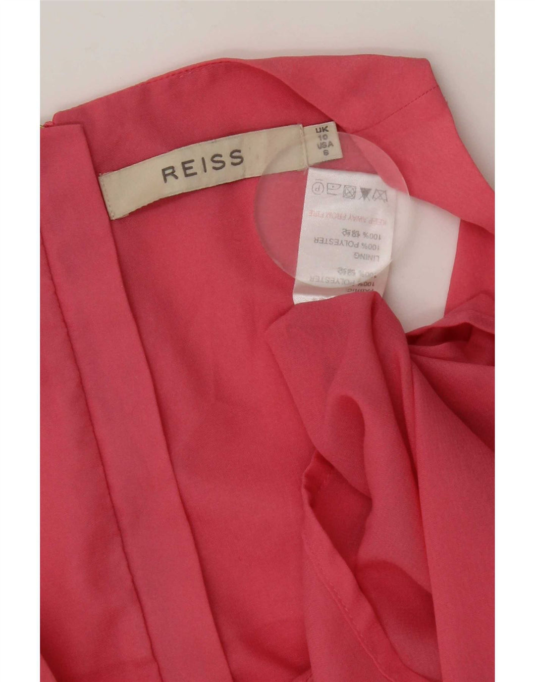 Reiss Womens Regular Vest Top UK 10 Small Pink Polyester