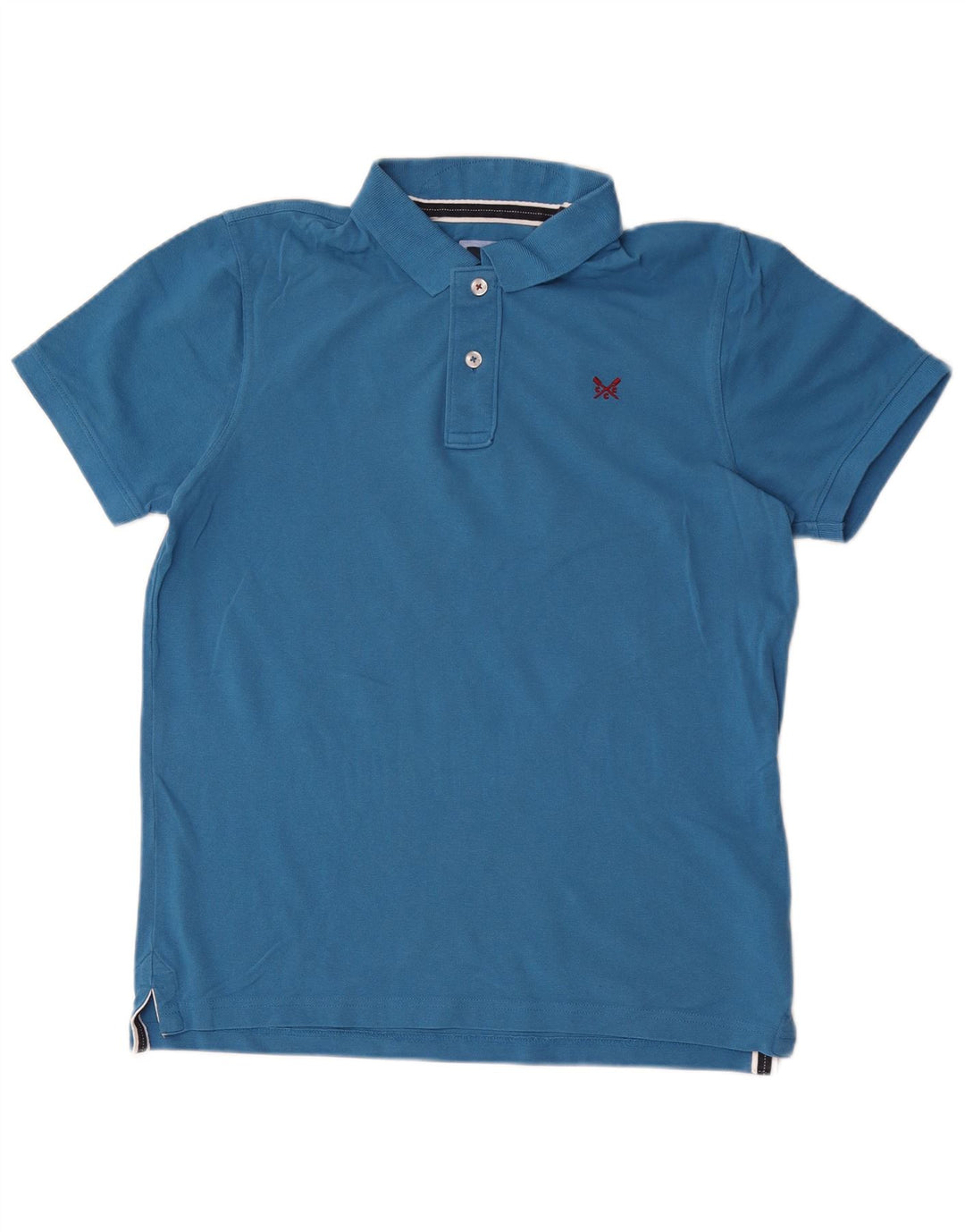 Crew Clothing Mens Polo Shirt Medium Blue Cotton