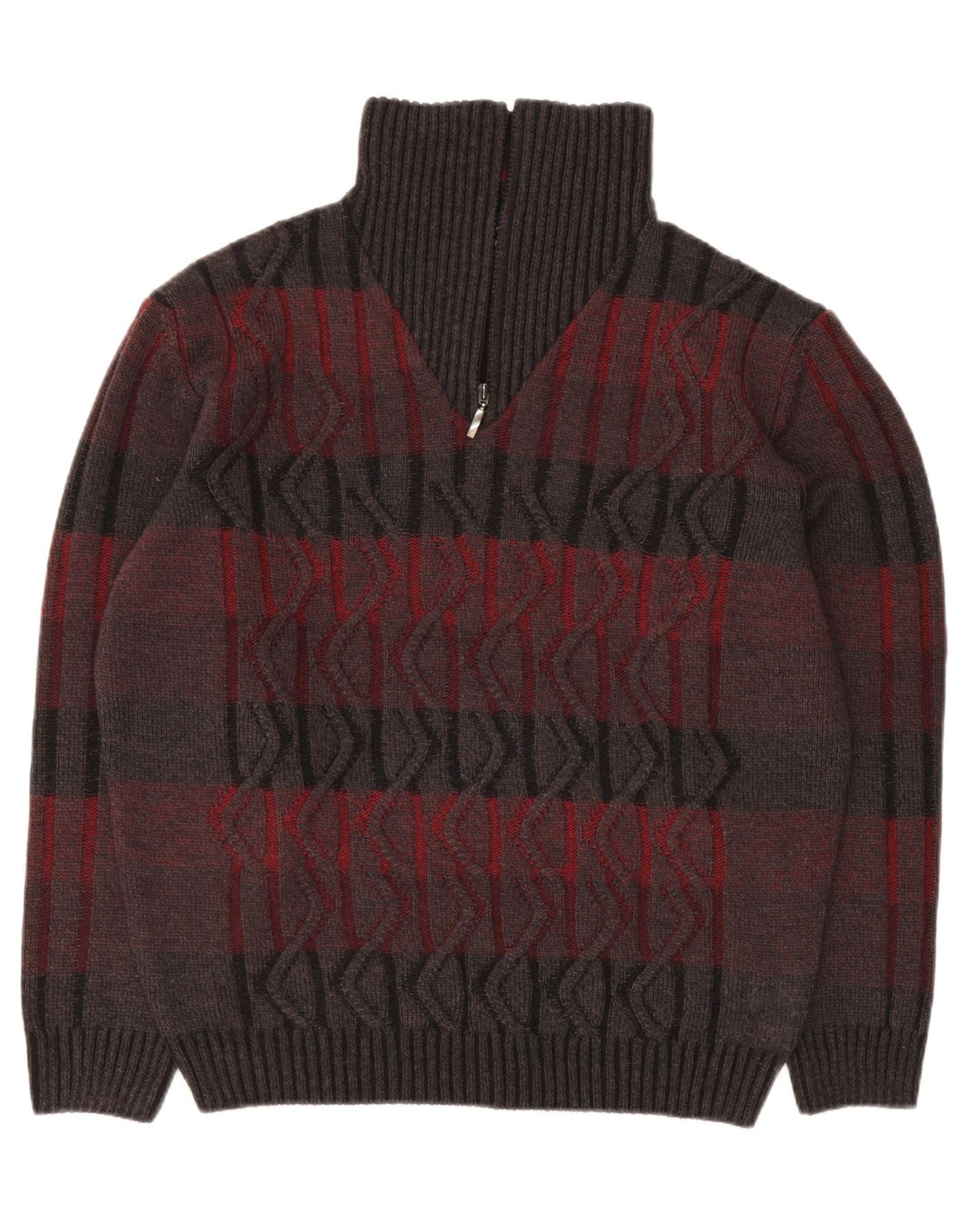 BABISTA Mens Zip Neck Jumper Sweater IT 54 XL Multicoloured Striped