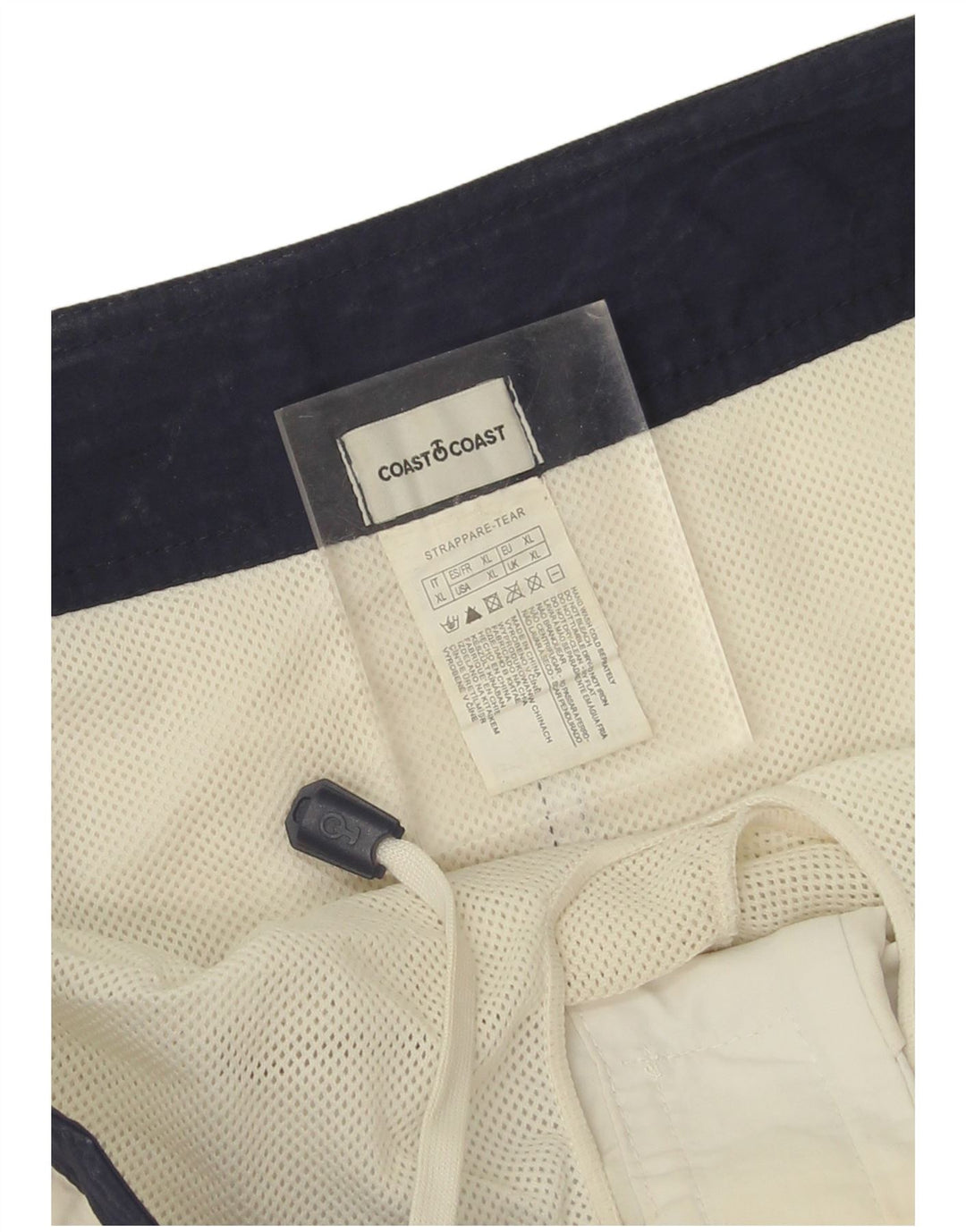 Coast Mens Graphic Swimming Shorts XL Navy Blue Colourblock Polyamide