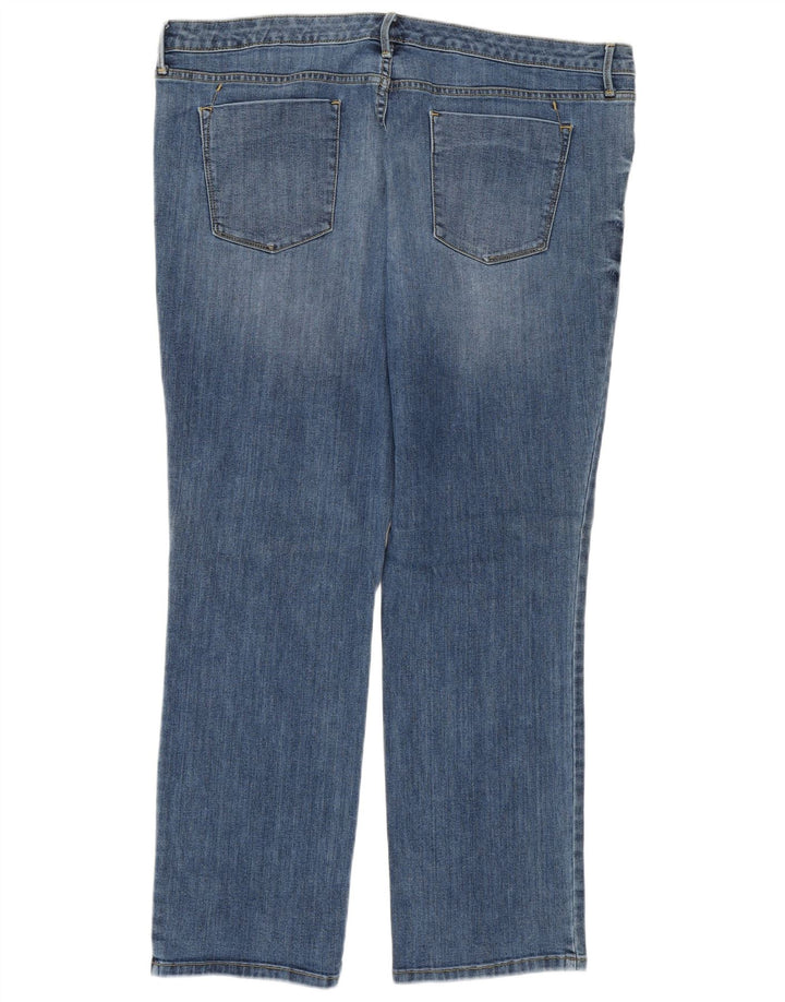 Mossimo Womens Mid Rise Straight Jeans US 18 2XL W40 L29 Blue Cotton