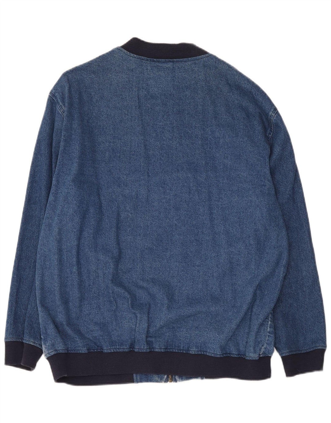 Asos Womens Oversized Denim Jacket UK 10 Small Blue Colourblock Cotton
