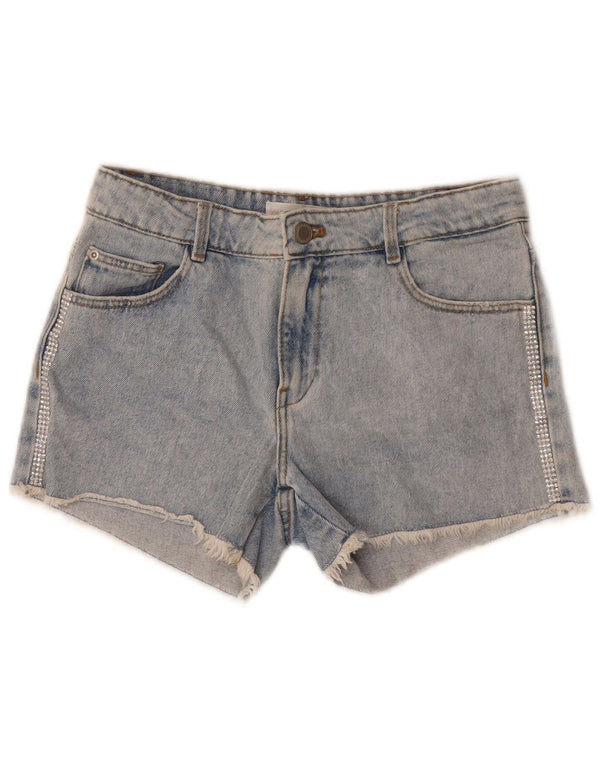 Zara Girls Denim Shorts 11-12 Years W27 Blue Cotton