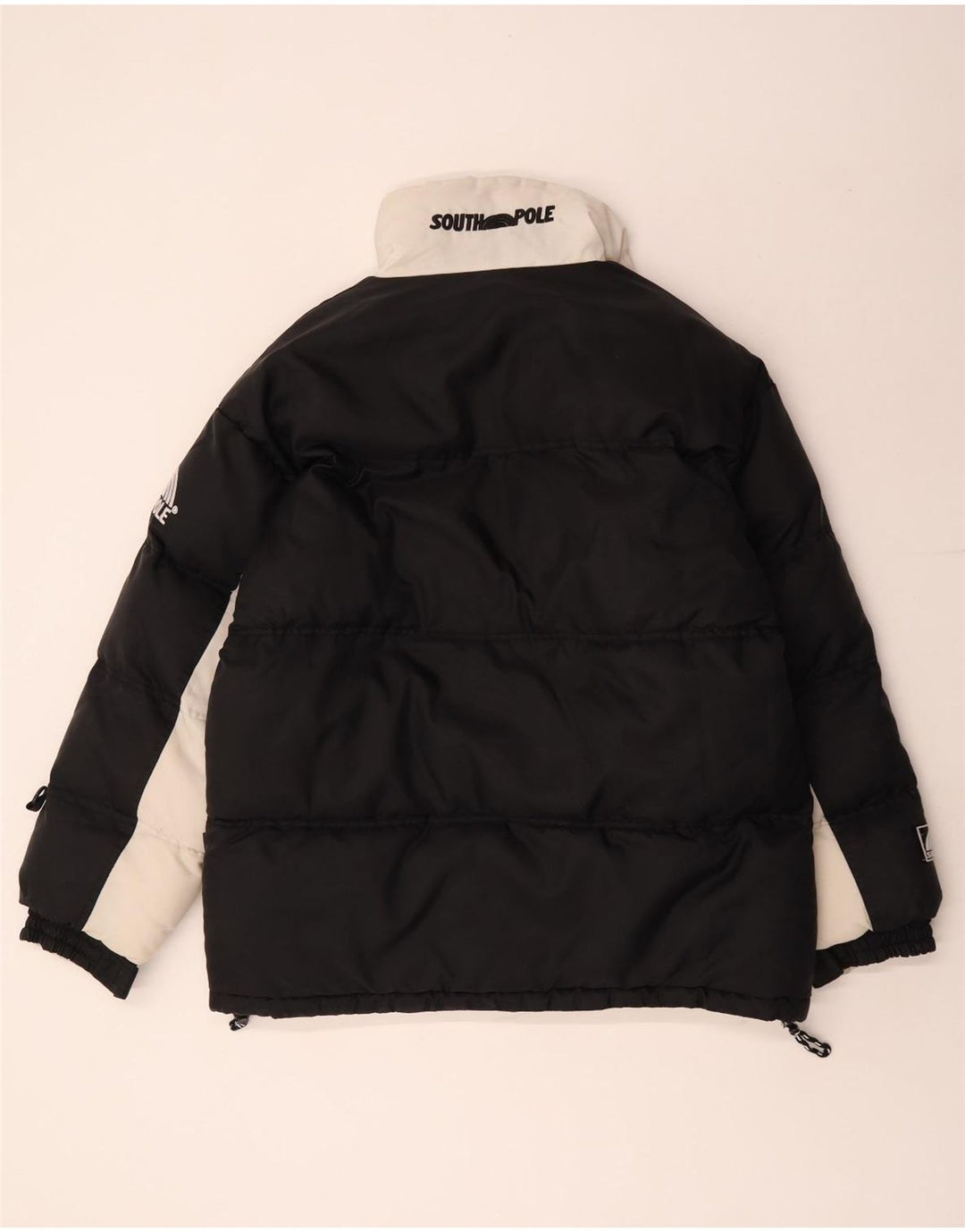 Southpole Mens Graphic Reversible Jacket UK 38 Medium Black Colourblock