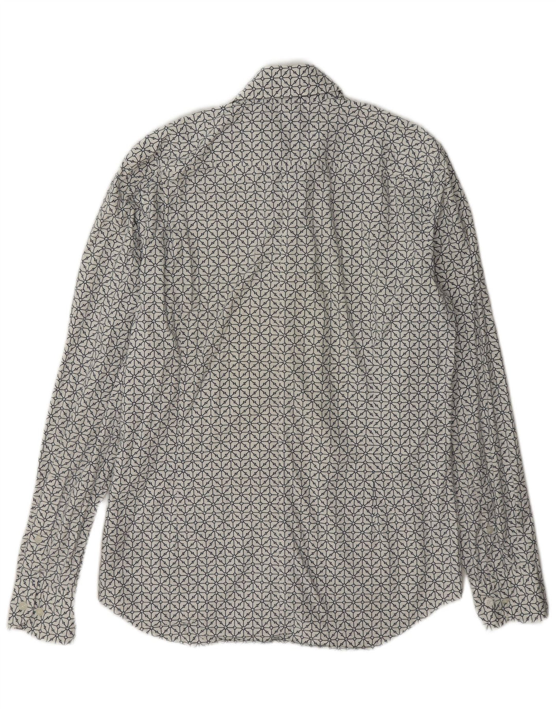 G-Star Mens Super Slim Fit Shirt Medium White Geometric Cotton